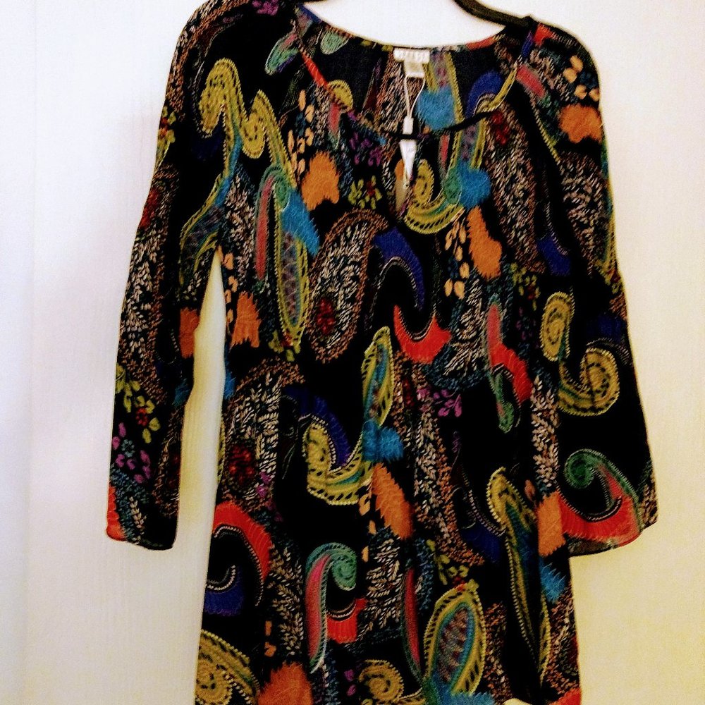 Spense Tunic Length Blouse